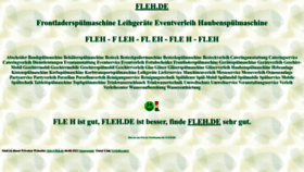 What Fleh.de website looks like in 2024 