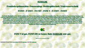 What Fomt.de website looks like in 2024 