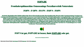 What Fopn.de website looks like in 2024 