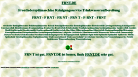What Frnt.de website looks like in 2024 