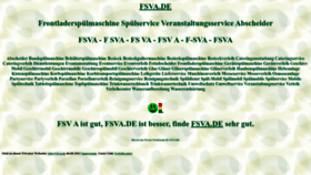 What Fsva.de website looks like in 2024 