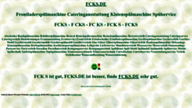 What Fcks.de website looked like in 2024 (2 years ago)