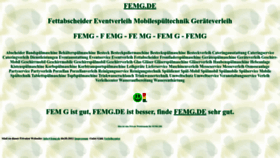What Femg.de website looked like in 2024 (1 year ago)