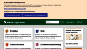 What Forsakringskassan.se website looks like in 2024 