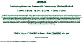 What Feom.de website looked like in 2024 (2 years ago)