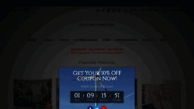What Factorytapestry.com website looks like in 2024 
