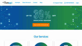 What Flokinet.is website looked like in 2024 (1 year ago)