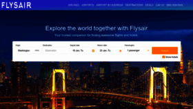 What Flysair.com website looks like in 2024 