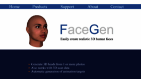 What Facegen.com website looks like in 2024 