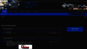 What Fordraptor2.com website looks like in 2024 