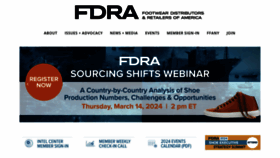 What Fdra.org website looks like in 2024 
