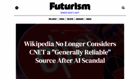 What Futurism.com website looks like in 2024 