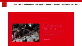 What Franconia.org website looks like in 2024 