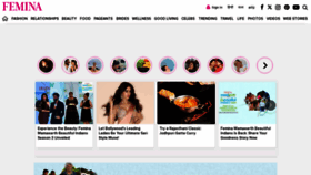 What Femina.in website looked like in 2024 (1 year ago)