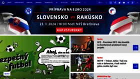 What Futbalsfz.sk website looks like in 2024 