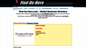 What Find-us-here.com website looks like in 2024 