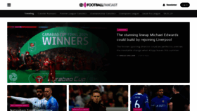 What Footballfancast.com website looks like in 2024 