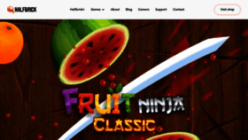 What Fruitninja.com website looks like in 2024 