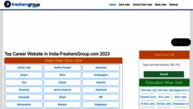 What Freshersgroup.com website looks like in 2024 