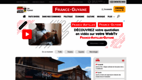 What Franceguyane.fr website looks like in 2024 