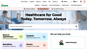 What Fortishealthcare.com website looks like in 2024 
