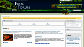 What Frogforum.net website looks like in 2024 