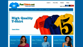 What Funtshirts.net website looks like in 2024 