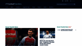 What Footballtransfers.com website looks like in 2024 