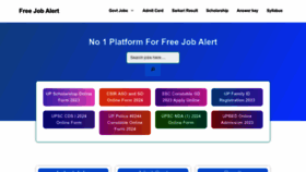 What Freejobs-alert.com website looks like in 2024 