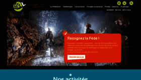 What Ffspeleo.fr website looks like in 2024 