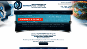What Floridasmentalhealthprofessions.gov website looks like in 2024 