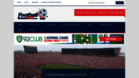 What Footballgroundmap.com website looks like in 2024 