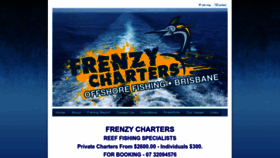 What Frenzycharters.com.au website looks like in 2024 