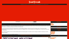 What Fontfreak.com website looks like in 2024 