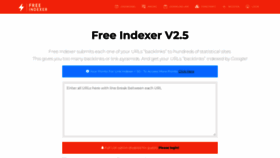 What Freeindexer.com website looks like in 2024 