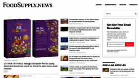 What Foodsupply.news website looks like in 2024 