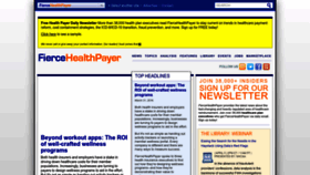 What Fiercehealthpayer.com website looks like in 2024 