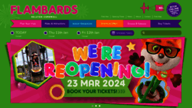 What Flambards.co.uk website looks like in 2024 