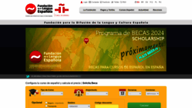 What Fundacionlengua.com website looks like in 2024 