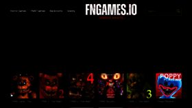 What Fngames.io website looks like in 2024 