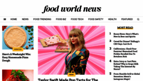 What Foodworldnews.com website looks like in 2024 