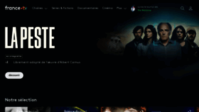 What France.tv website looked like in 2024 (1 year ago)
