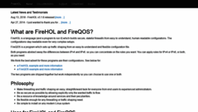 What Firehol.org website looks like in 2024 