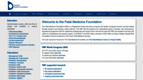 What Fetalmedicine.org website looks like in 2024 