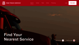 What Findtruckservice.com website looks like in 2024 