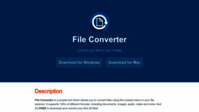 What File-converter.org website looks like in 2024 
