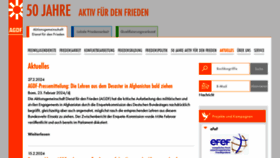 What Friedensdienst.de website looks like in 2024 