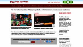 What Fsf.org website looks like in 2024 