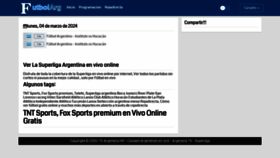 What Futbolarg.tv website looks like in 2024 