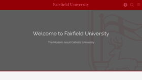 What Fairfield.edu website looks like in 2024 